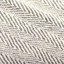 Couverture Coton à Chevrons 220 X 250 Cm Gris 8 Couverture Coton à Chevrons 220 X 250 Cm Gris -Literie Magasin couverture coton a chevrons 220 x 250 cm gris 3666722512244 606441