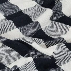 Couverture Coton Carreaux 125 X 150 Cm Bleu Marine -Literie Magasin couverture coton carreaux 125 x 150 cm bleu marine 3666722519816 586996