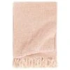 Couverture En Coton 160 X 210 Cm Vieux Rose