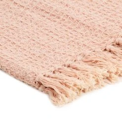 Couverture En Coton 160 X 210 Cm Vieux Rose -Literie Magasin couverture en coton 160 x 210 cm vieux rose 8718475734048 586888