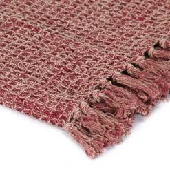 Couverture En Coton 220 X 250 Cm Bordeaux -Literie Magasin couverture en coton 220 x 250 cm bordeaux 3666722519922 586853