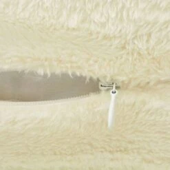 Couverture Et Housse De Coussin 3 Pièces Fausse Fourrure Crème -Literie Magasin couverture et housse de coussin 3 pieces fausse fourrure creme 8718475513261 1352705