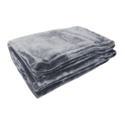 Couverture Microflanelle 220x240 Cm Gris