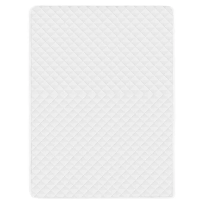 Couvre-matelas Matelassé Blanc 160x200 Cm Lourd 2 4 Couvre-matelas Matelassé Blanc 160x200 Cm Lourd 2 – Image 4