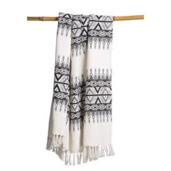 DEKO & CO Plaid Imprimé Gypset - 130 X 150 Cm