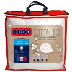 DODO Couette Légere Coton Bio - 140 X 200 Cm - Blanc