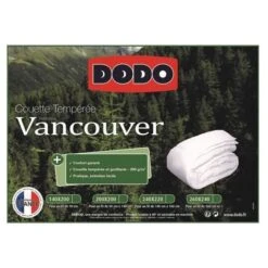 DODO Couette Tempérée Vancouver - 220 X 240 Cm - Blanc -Literie Magasin dodo couette temperee vancouver 220 x 240 cm blanc 3307413282939 426108