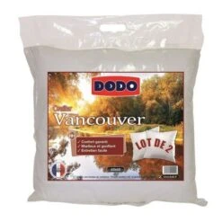 DODO Lot De 2 Oreillers VANCOUVER 60x60cm