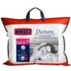 DODO Oreiller Confort Moelleux DIAMANT - 50x70 Cm - Passepoil Gris