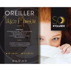 DODO Oreiller So X'Clusiv 60x60cm -Literie Magasin dodo oreiller so x clusiv 60x60cm 3307418280923 427251