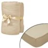 Drap-housse 2 Pcs 95 X 200 Cm Jersey De Coton Beige