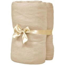 Drap-housse 2 Pcs 95 X 200 Cm Jersey De Coton Beige -Literie Magasin drap housse 2 pcs 95 x 200 cm jersey de coton beige 8718475605119 1269156