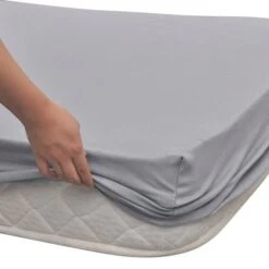Drap-housse 2 Pièces En Coton 160 G 90 X 190-100 X 200 Cm Gris 7 Drap-housse 2 Pièces En Coton 160 G 90 X 190-100 X 200 Cm Gris -Literie Magasin drap housse 2 pieces en coton 160 g 90 x 190 100 x 200 cm gris 8718475960522 1268692