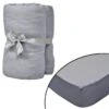 Drap-housse Pour Berceaux 4 Pcs Jersey De Coton 40 X 80 Cm Gris