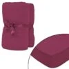Drap-housse Pour Lit à Eau 2 Pcs 1,8x2 M Jersey Coton Bordeaux