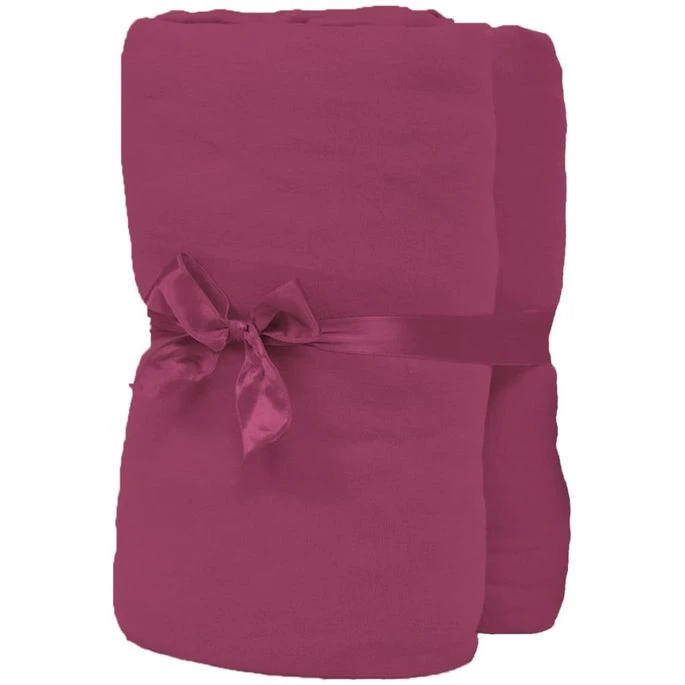 Drap-housse Pour Lit à Eau 2 Pcs 2x2,2 M Jersey Coton Bordeaux 3 Drap-housse Pour Lit à Eau 2 Pcs 2x2,2 M Jersey Coton Bordeaux – Image 3