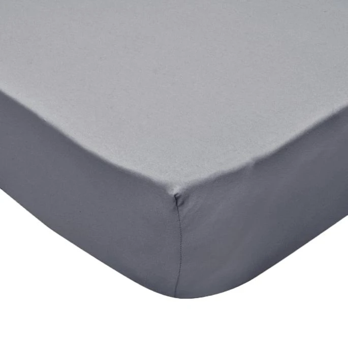Drap-housse Pour Lits à Eau 2 Pcs 200x200 Cm Coton Jersey Gris 4 Drap-housse Pour Lits à Eau 2 Pcs 200x200 Cm Coton Jersey Gris – Image 4