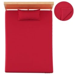 Draps De Lit 2 Pcs Polaire En Polyester 150x200 Cm Bordeaux