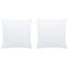 Garnitures De Coussin 2 Pcs 40x40 Cm Blanc