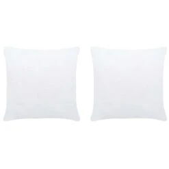 Garnitures De Coussin 2 Pcs 45x45 Cm Blanc