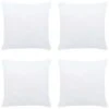 Garnitures De Coussin 4 Pcs 50x50 Cm Blanc