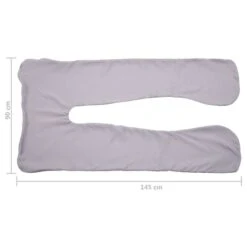 Housse De Coussin De Grossesse En Forme De U 90x145 Cm -Literie Magasin housse de coussin de grossesse en forme de u 90x145 cm 3666722780988 602995