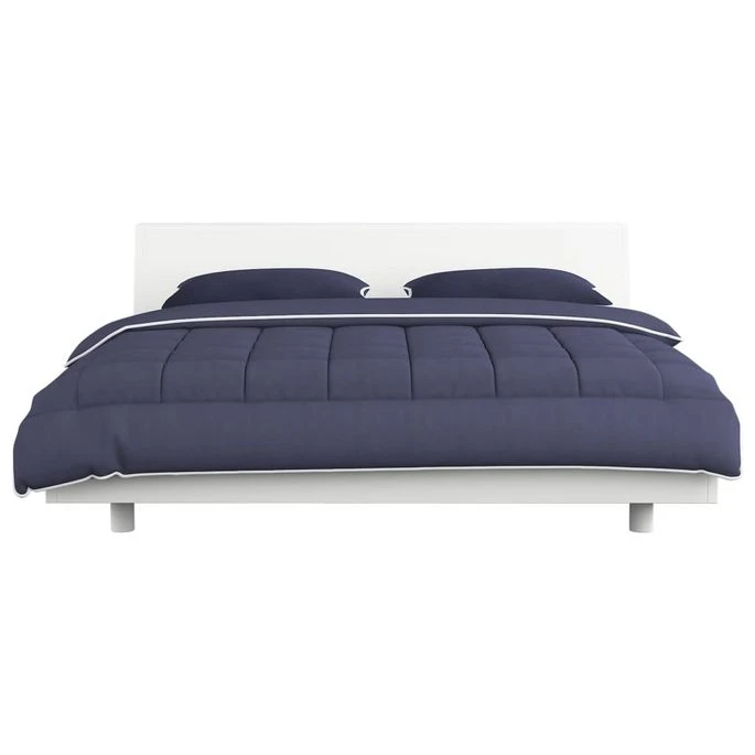 Jeu De Couette 3 Pcs Tissu Anthracite 240x220/60x70 Cm 2 Jeu De Couette 3 Pcs Tissu Anthracite 240x220/60x70 Cm – Image 2