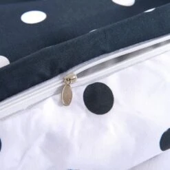 Jeu De Housse De Couette Imprimé à Pois 200x220/80x80 Cm -Literie Magasin jeu de housse de couette imprime a pois 200x220 80x80 cm 8718475563297 1268905