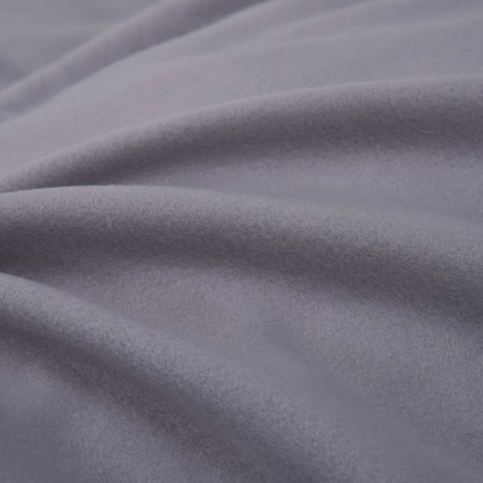 Jeu De Housse De Couette Molleton Gris 155x220/80x80 Cm 3 Jeu De Housse De Couette Molleton Gris 155x220/80x80 Cm – Image 3