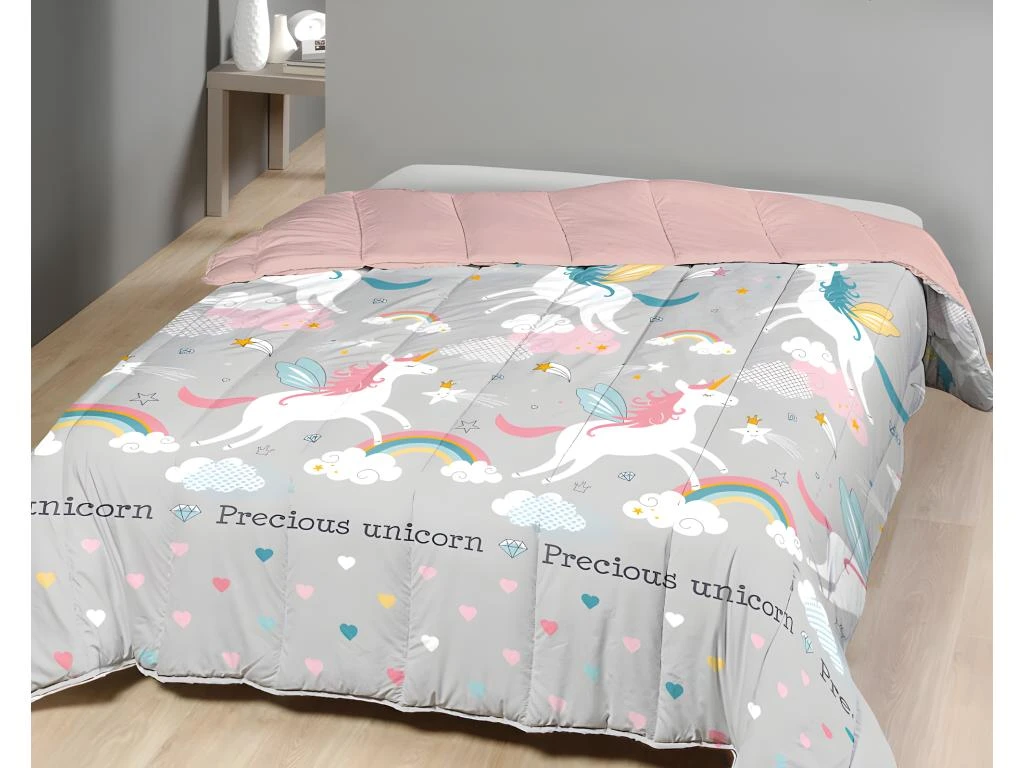 Couette Imprimée Enfant En Microfibre - 140 X 200 Cm - 350 Gr/m² - Motif Licorne - BERTO 1 Couette Imprimée Enfant En Microfibre - 140 X 200 Cm - 350 Gr/m² - Motif Licorne - BERTO