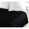 LOVELY HOME Drap Plat 100% Coton 180x290 Cm Noir