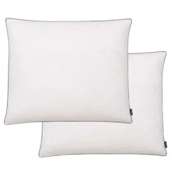 Oreiller 2 Pcs Remplissage De Duvet 70 X 60 Cm Blanc