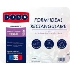 Oreiller Form'idéal - 50 X 70 Cm - Garnissage 100% Polyester Thermolite Résilience - Blanc - DODO -Literie Magasin oreiller form ideal 50 x 70 cm garnissage 100 polyester thermolite resilience blanc dodo 3307419534001 1246393