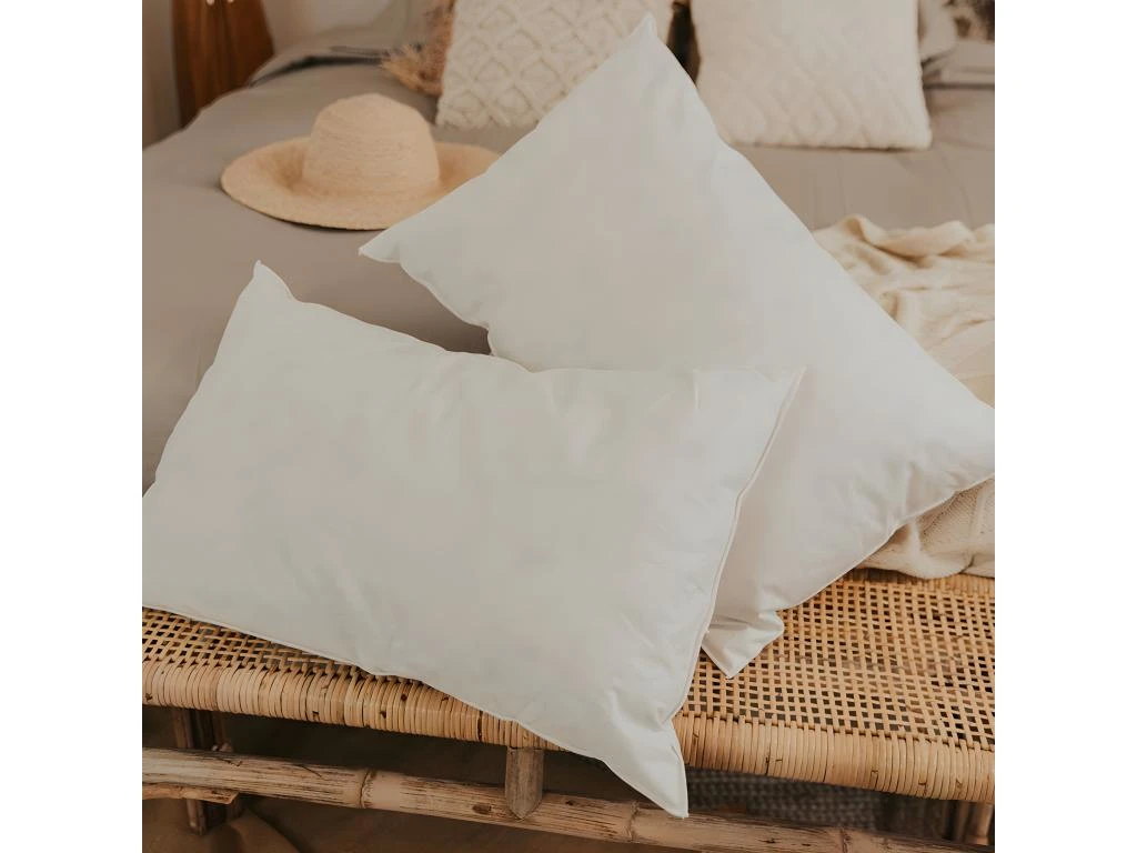 OLYMPE LITERIE | Oreiller 45x70 Cm NATURA | Duvet & Plumes | Mi-ferme 2 OLYMPE LITERIE | Oreiller 45x70 Cm NATURA | Duvet & Plumes | Mi-ferme – Image 2