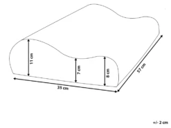 Oreiller En Mousse à Mémoire De Forme 57 X 35 Cm AMNE -Literie Magasin oreiller 11388255