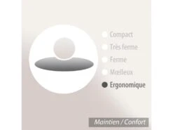 Oreiller 60x60 Cm ASCONA Mousse à Mémoire De Forme Visco -Literie Magasin oreiller 12254319