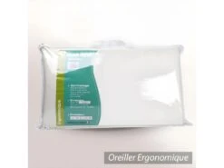 Oreiller NOMADE Visco-végétal à Mémoire De Forme 60x33 -Literie Magasin oreiller 12254647