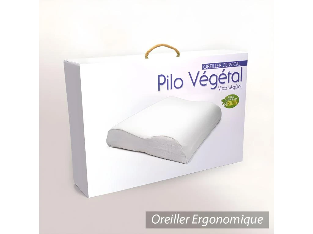Oreiller Ergonomique 55x40 Cm PILO Visco-végétal à Mémoire De Forme 4 Oreiller Ergonomique 55x40 Cm PILO Visco-végétal à Mémoire De Forme – Image 4