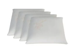 OLYMPE LITERIE | Lot De 4 Oreillers 60x60 Cm MDF | Mousse à Mémoire De Forme | Moelleux