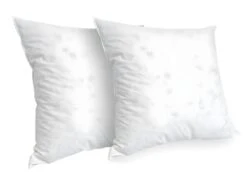 BELLECOUR LITERIE | Lot De 2 Oreillers 60x60 Cm CHAMBORD | Duvet & Plumes | Mi-ferme