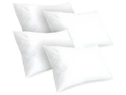 BELLECOUR LITERIE | Lot De 4 Oreillers 45x70 Cm CHAMBORD | Duvet & Plumes | Mi-ferme