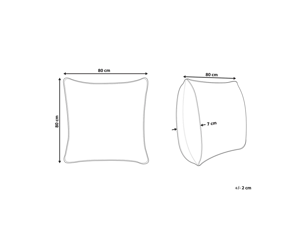 Oreiller En Polyester 80 X 80 Cm MANA 3 Oreiller En Polyester 80 X 80 Cm MANA – Image 3