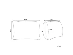 Oreiller à Profil Haut En Polyester 40 X 80 Cm MANA -Literie Magasin oreiller 19582867