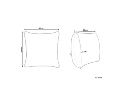 Oreiller à Profil Haut En Polyester 80 X 80 Cm MANA -Literie Magasin oreiller 19582877