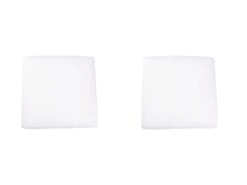 Lot De 2 Oreillers Latex Naturel Et Taies D'oreillers Percale Someo 60x60