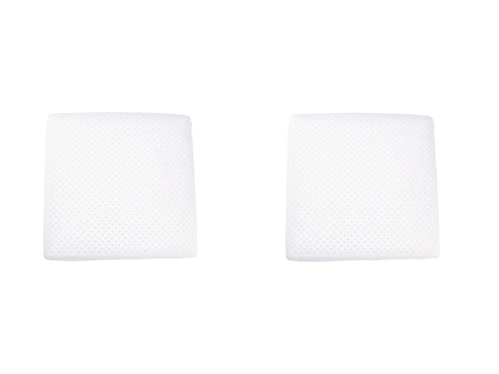 Lot De 2 Oreillers Latex Naturel Et Taies D'oreillers Percale Someo 60x60 1 Lot De 2 Oreillers Latex Naturel Et Taies D'oreillers Percale Someo 60x60