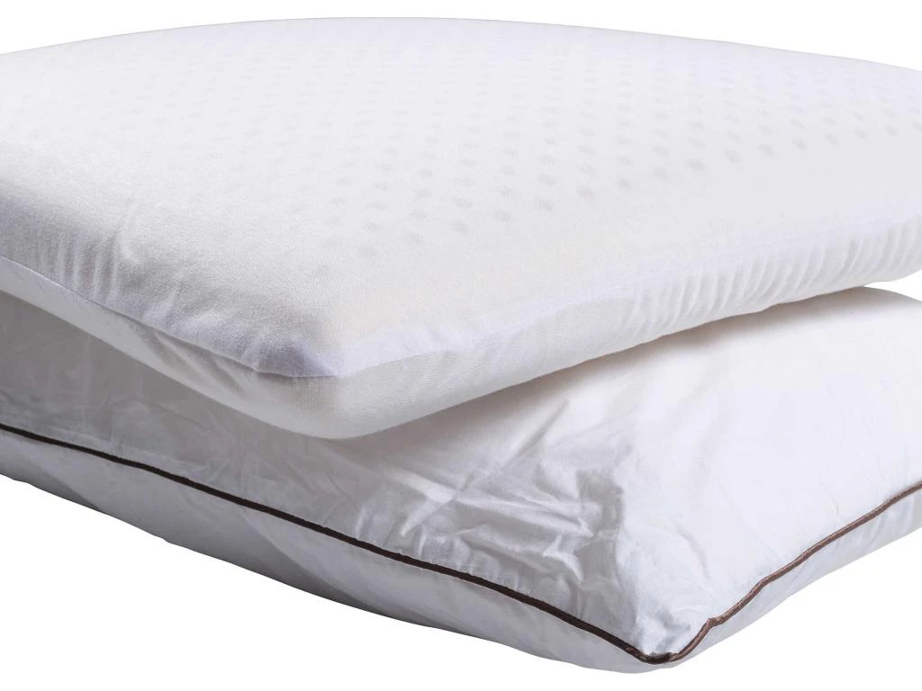 Oreiller Latex Naturel Et Taie D'oreiller Percale Someo 60x60 5 Oreiller Latex Naturel Et Taie D'oreiller Percale Someo 60x60 – Image 5