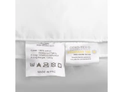 Lot De 2 Oreillers En Plumes Et Duvet De Canard 80 X 80 Cm KHARTAPHU -Literie Magasin oreiller 22784845