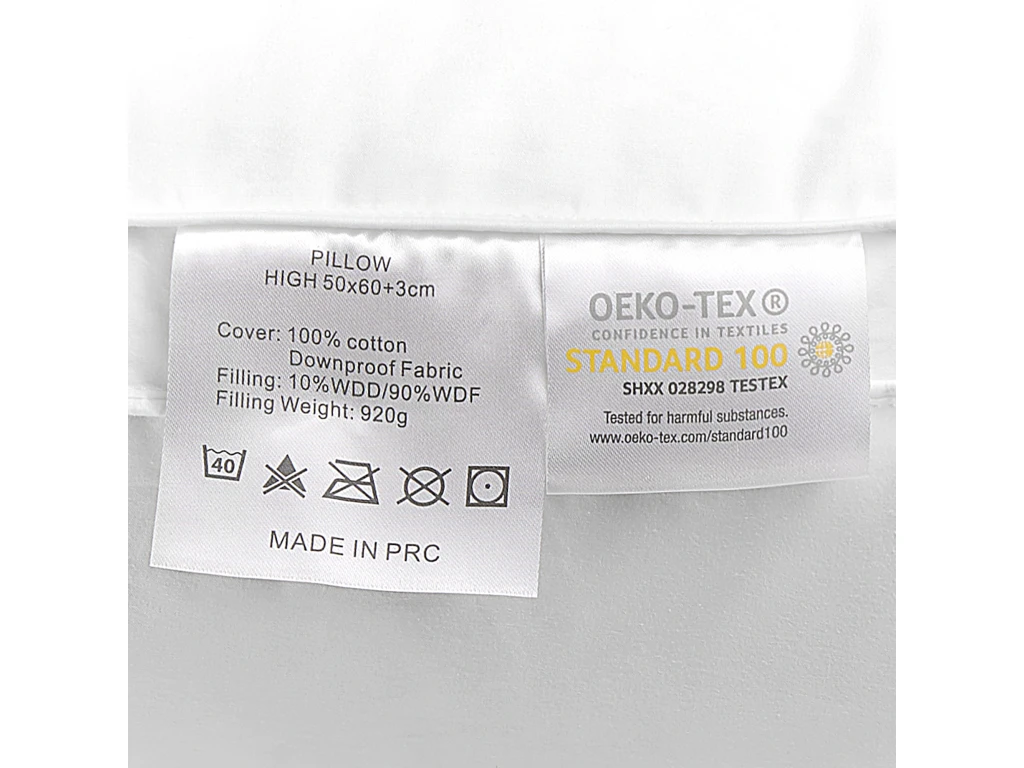 Lot De 2 Oreillers En Plumes Et Duvet De Canard 50 X 60 Cm KHARTAPHU 7 Lot De 2 Oreillers En Plumes Et Duvet De Canard 50 X 60 Cm KHARTAPHU – Image 7