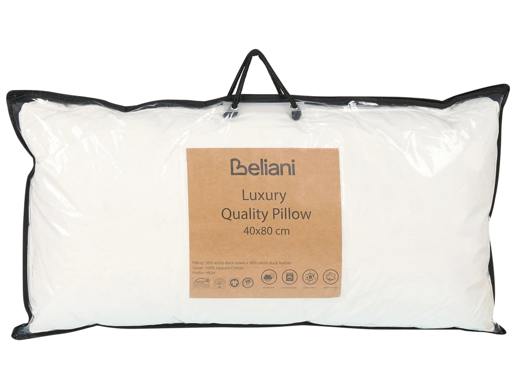 Lot De 2 Oreillers En Plumes Et Duvet De Canard 40 X 80 Cm KHARTAPHU 6 Lot De 2 Oreillers En Plumes Et Duvet De Canard 40 X 80 Cm KHARTAPHU – Image 6